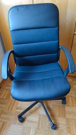 Sedia da ufficio IKEA - rotelle e bracioli -
