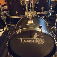 batteria Tamburo Ash BlackSatin(n5 fusti frassino)