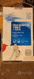 Cavo VGA monitor da 1,8 MT nuovo