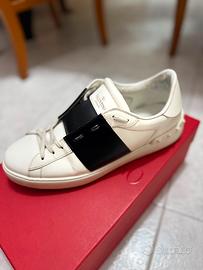 Valentino Garavani Sneakers bianche e fascia nera