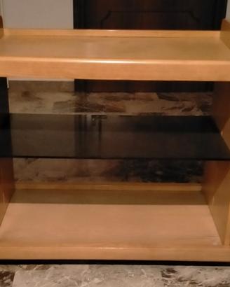 mobile in legno con rotelle anni'80