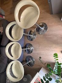 4 Sgabelli bar regolabili design moderno- Roma
