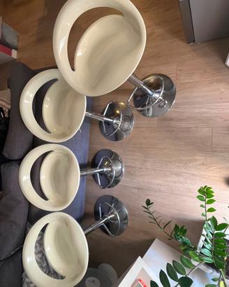 4 Sgabelli bar regolabili design moderno- Roma