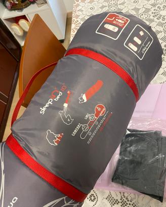 Sacco a pelo Quechua grigio/rosso