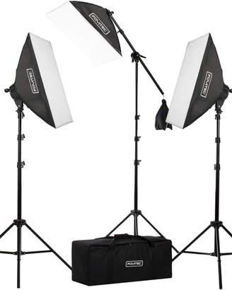 Kit luci Fovitec StudioPRO 3x Softbox 2500W contin