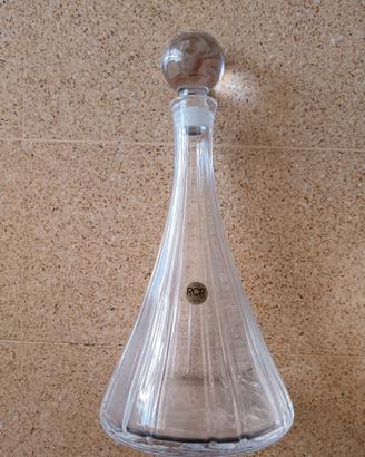 Bottiglia decanter con tappo cristallo