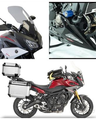 Yamaha Tracer 900 valigie scarico portatarga mono