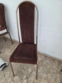 SEDIE VINTAGE in OTTONE ed alcantara