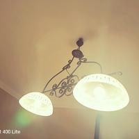 lampadario ferro battuto 