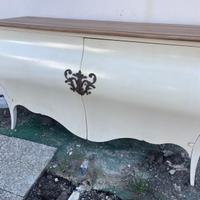 Mobile soggorno bianvo e mobiletto