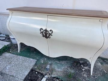 Mobile soggorno bianvo e mobiletto