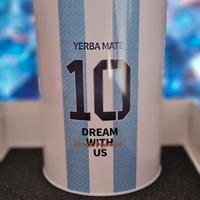 Contenitore Porta Mate o Yerbera Mate in latta