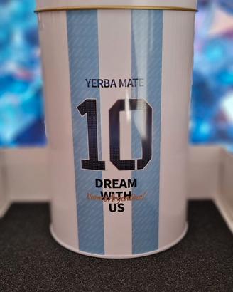 Contenitore Porta Mate o Yerbera Mate in latta
