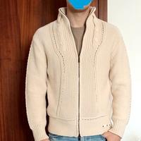 cardigan con zip uomo tg L