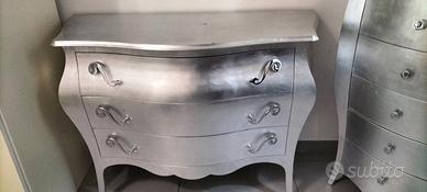 Comò più settimino più comodini più specchio