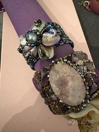 2 bracciali viola