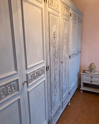 Armadio 6 ante stile shabby
