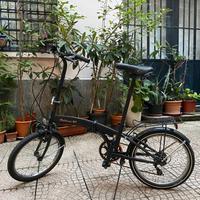 Bici pieghevole con accessori