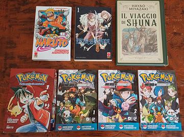 Lotto 7 manga Pokémon, Noragami, Naruto, Miyazaki 