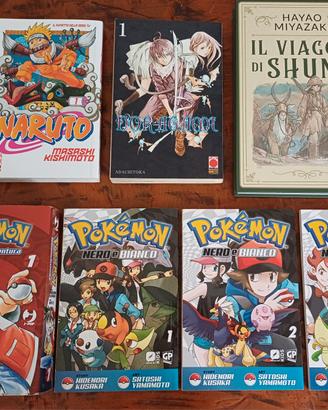 Lotto 7 manga Pokémon, Noragami, Naruto, Miyazaki 