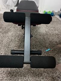 Panca piana con set pesi dechatolon