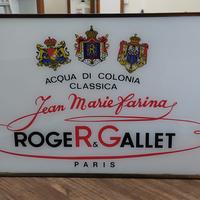 Insegna luminosa  vintage anni 60 Roger &  Gallet