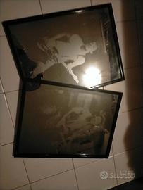 Bruce springsteen 2 quadri serigrafati su vetro