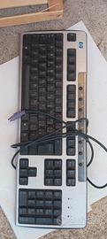 tastiera PC hp nera con cavo