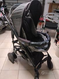 Passeggino chicco e seduta rialzo con schienale