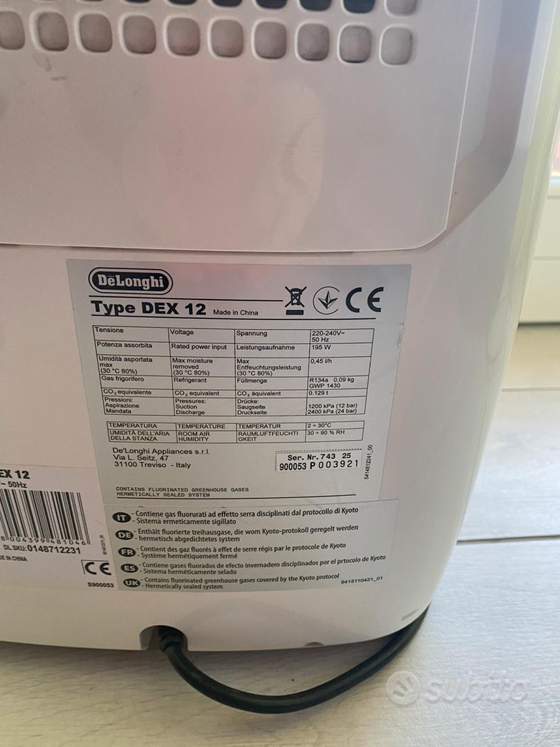 Deumidificatore delonghi dex12 Elettrodomestici In vendita a Milano