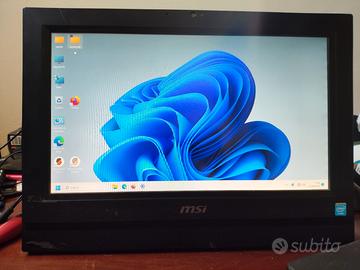 Msi all in One touchscreen Windows 11