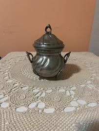 Zuccheriera Vintage RAMA in Peltro 95%