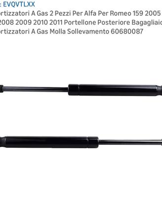 Ammortizzatori a gas per portellone Alfa 159 -noSW