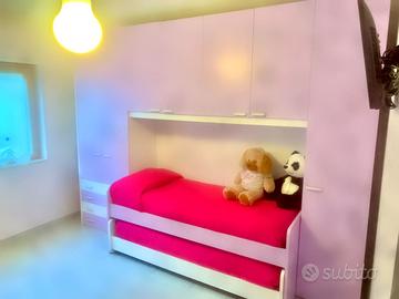 CAMERETTA COLOMBINI PER 2 BAMBINE COMPLETA