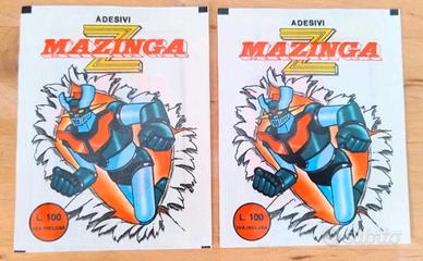 Mazinga Z  2 Pacchetti figurine sigillati Anni '70