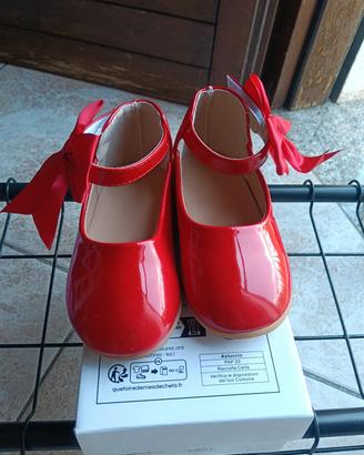 Ballerine Rosse vernice bambina