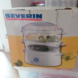 vaporiera Severin bianca 