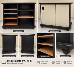 Mobile porta Tv o altro con ripiani e foto