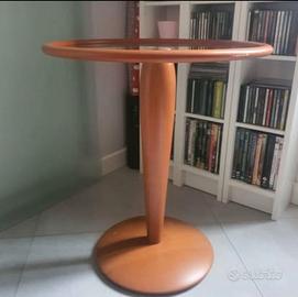 Tavolino/comodino in legno e vetro