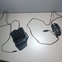 Mouse e tastiera per gaming con luce RGB