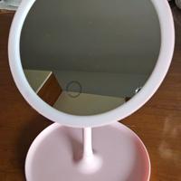 Specchio make up, con luce LED a 2 colori