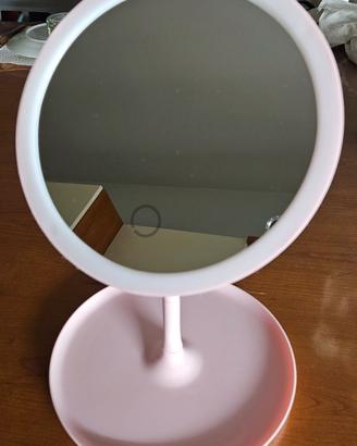 Specchio make up, con luce LED a 2 colori