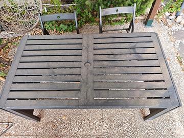 Set Tavolo da Giardino + 4 Sedie