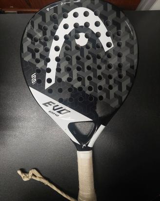 RACCHETTA PADEL HEAD EVO SANYO BLACK/WHITE