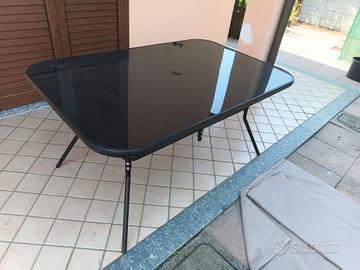 tavolo piano in vetro