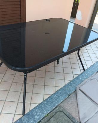 tavolo piano in vetro