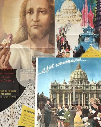 n. 4 Manifesti sacri anni 60 –