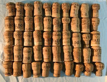 Lotti di 50 Tappi Sughero Naturale Spumante o Vino