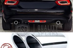 TERMINALI di Scarico per FIAT 124 SPIDER Cromati