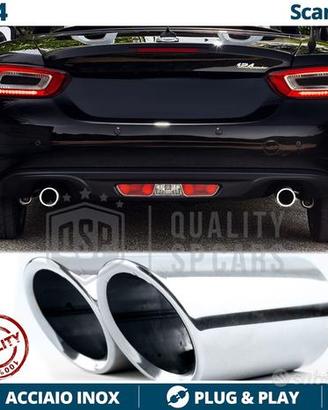 TERMINALI di Scarico per FIAT 124 SPIDER Cromati